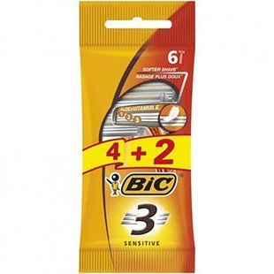 Станкок д/гоління BIC 3 SENSITIVE 4+2шт 24192 фото