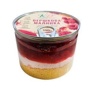Банка Кейк Вершкова Малина 5*150г 26834 фото