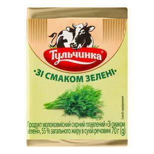 Сир Плавлений Тульч Зелень 70г 37625 фото