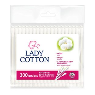 Вухочистки LADY COTTON пакет 50*300шт ШАРОВ 11642 фото