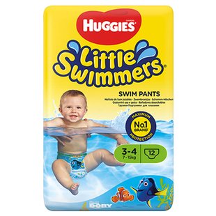 Підгузки HUGGIES LITTLE SWIMMER 3-4 8*12шт 99900 фото