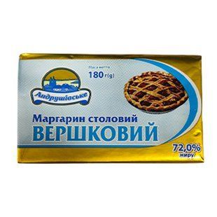 Маргарин Андрушівський Вершковий 72% 180г 23161 фото