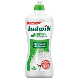 Засіб д/миття посуду LUDWIK М'ята 900мл 98581 фото