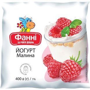 Й-рт Фані 1% Малина 400г П/Е 16303 фото