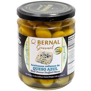 Оливки Bernal з блакитним сиром с/б 436г 12914 фото