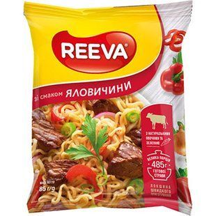 REEVA Вермішель МЕГА 85г Яловичина 18479 фото