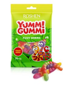 Рош Юмі-Гумі FIZZY WORMS 22*70г 43574 фото