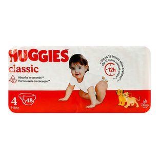 Підгузки HUGGIES Classic 4 Джамбо 48шт 23635 фото