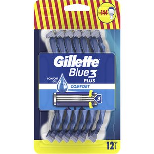 Станки д/гоління чол GILLETTE Blue 3 Comfort 12шт 99776 фото