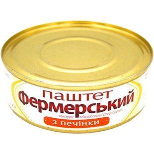 ПАШТЕТ ФЕРМЕРСЬКИЙ ж/б 240г ПЕЧІНКА 21790 фото
