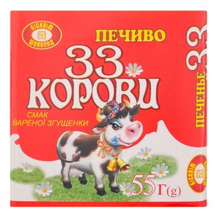 Печ Ф ЦУК "33 КОРОВИ" ЗГУЩЕНКА 96*55г ХБФ 50944 фото