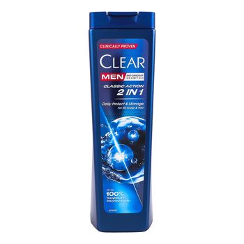 Шампунь CLEAR Men Classic Action12*225мл 11336 фото