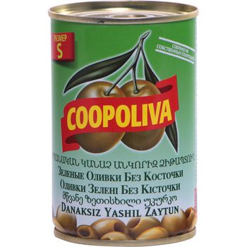 Оливки Coopoliva б/к S 12*314г 47196 фото