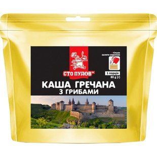 Каша Гречка 100 Пудів Гриби Зіп 80г 11906 фото