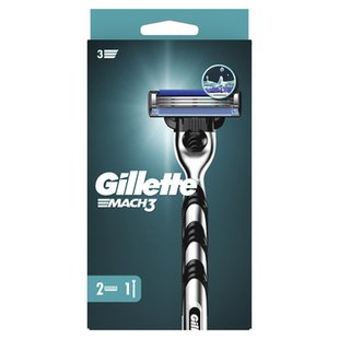 Станок +2 касети GILLETTE Mach 3 99784 фото