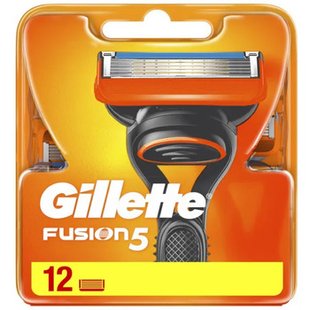 Змінні касети GILLETTE Fusion 5 12шт 99785 фото