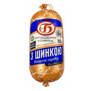 Ковбаса Богодухів з Шинкою Варена в\с п\а ~1кг 26677 фото