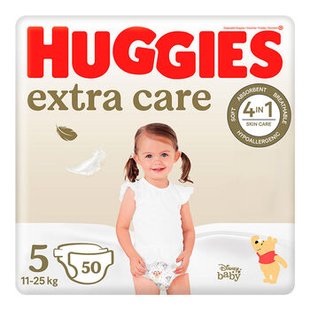 Підгузки HUGGIES Extra Care 5. 28*2 97333 фото