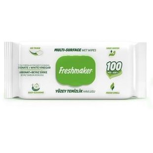 Серветки вологі FRESHMAKER Extra Cleaning ЗК 100шт 95700 фото