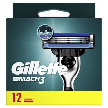 Змінні касети GILLETTE Mach 3 12шт 99782 фото