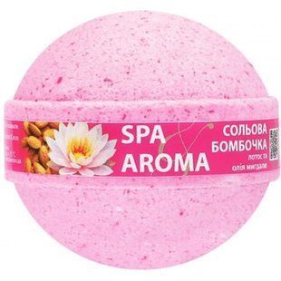 Бомбочка д/ванни SPA-AROMA Лотос мигдаль 75гр 99937 фото