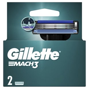 Змінні касети GILLETTE Mach 3 2шт 99781 фото