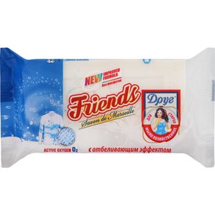 Мило господарське FRIENDS Відбілююче 56*125гр 10892 фото