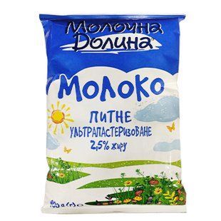 Молоко Молочна Долина 2.5% Т\Ф 900г 23209 фото
