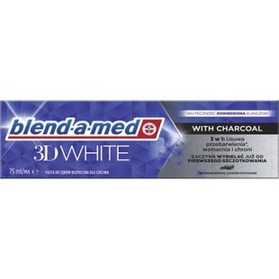 Зубна паста BLEND-A-MED 3D White Charcoal 12*75мл 98968 фото