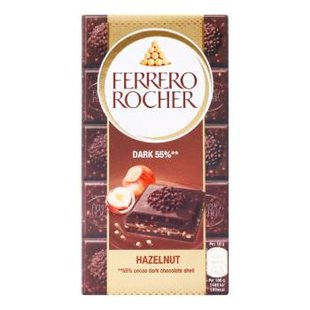 ШОК FERRERO ЧОРНИЙ З ГОРІХОМ 90г 96073 фото