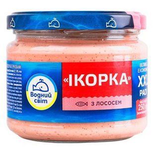 Паста Рибна Ікорка 250 з Копченим Лососем ВоднийСвіт 20854 фото
