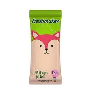 Серветка волога FRESHMAKER KIDS 15шт 26096 фото