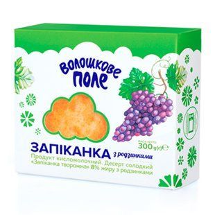 Запіканка ВолошПоле 8% з Родзинками 300г 16108 фото