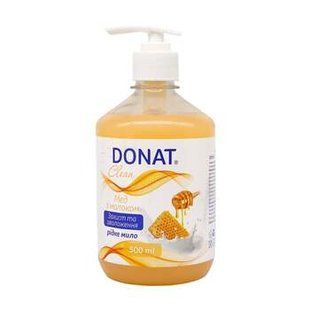 Мило рідке DONAT Мед Молоко 500мл 22441 фото