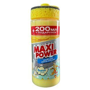 Миючий засіб MAXI POWER Банан+губка 1.2л 20863 фото
