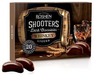 Цукерки Коробка РОШЕН SHOOTERS ВІСКИ-ЛІКЕР 150г 48071 фото